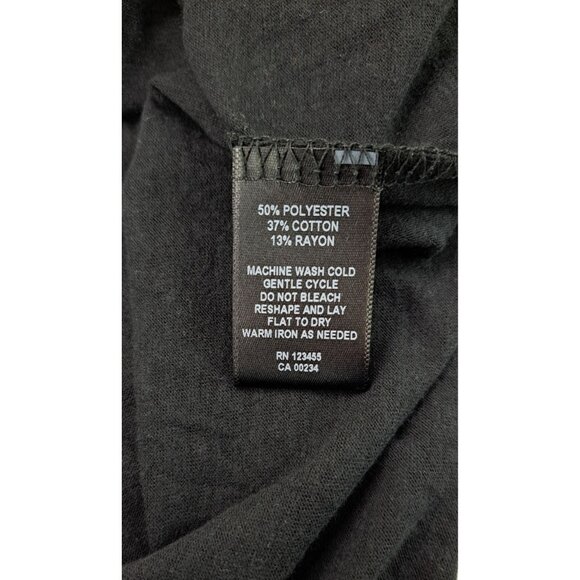 Lord & Taylor Design Lab Women Size Small Black Off-Shoulder Ruffled Collar Top - Picture 5 of 6